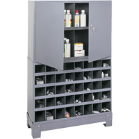 Unit&eacute; de stockage modulaire pour petites pi&egrave;ces, Acier, 0 tiroirs, 33-3/4" x 12-1/4" x 53-1/2", Gris Air Extreme Inc.