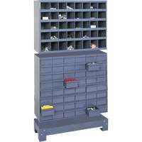 Unit&eacute; de stockage modulaire pour petites pi&egrave;ces, Acier, 48 tiroirs, 33-3/4" x 12-1/4" x 58-3/8", Gris Air Extreme Inc.