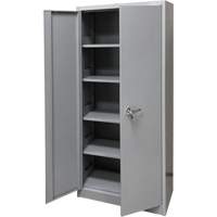 Armoire de rangement, Acier, 4 Tablettes, 66" h x 30" la x 15" P, Gris Air Extreme Inc.