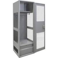 Casier pour &eacute;quipement avec porte, Acier, 24" la x 24" p x 72" h, Gris Air Extreme Inc.