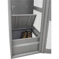 Casier pour &eacute;quipement avec porte, Acier, 24" la x 24" p x 72" h, Gris Air Extreme Inc.