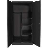 Combination Storage Cabinet, 36" W x 18" D x 72" H, Black Air Extreme Inc.