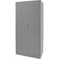 Combination Storage Cabinet, 36" W x 18" D x 72" H, Grey Air Extreme Inc.