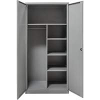 Combination Storage Cabinet, 36" W x 18" D x 72" H, Grey Air Extreme Inc.
