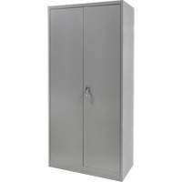 Wardrobe Storage Cabinet, Steel, 36" W x 18" D x 72" H, Grey Air Extreme Inc.