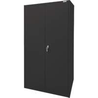 Armoire d'entreposage, Acier, 4 Tablettes, 78" h x 36" la x 24" P, Noir Air Extreme Inc.