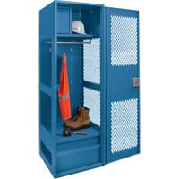 Casier pour &eacute;quipement avec porte, Acier, 24" la x 18" p x 72" h, Bleu fonc&eacute; Air Extreme Inc.