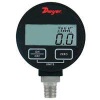 Pressure Gauge, 2-31/50" , 200 psi, Bottom Mount, Digital Air Extreme Inc.