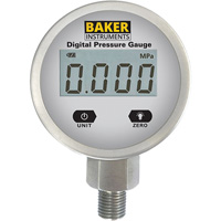 B5000 Series Pressure Gauge, 2-1/2" , 0 - 103.4 kPa/0 - 15 psi/0 - 416 in. w.c., Bottom Mount, Digital Air Extreme Inc.