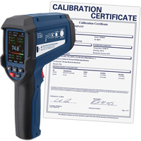 Thermom&egrave;tre infrarouge professionnel avec thermocouple de type K int&eacute;gr&eacute; et certificat d'&eacute;talonnage, -58 - 3362°F (-50 - 1850°C), 55:1, &eacute;missivit&eacute; Ajustable Air Extreme Inc.