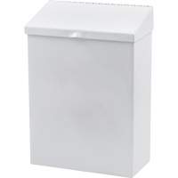 R&eacute;cipient en m&eacute;tal pour les produits menstruels Health Gards Air Extreme Inc.