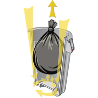 Contenants ronds Brute, Poly&eacute;thyl&egrave;ne, 44 gal. US Air Extreme Inc.