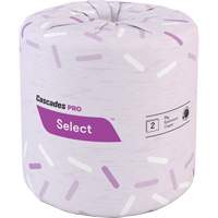 Pro Select&reg; Toilet Paper, 2 Ply, 500 Sheets/Roll, White Air Extreme Inc.