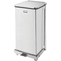Defenders&reg; Square Step Can with Liner, Stainless Steel, 6.5 US gal. Capacity Air Extreme Inc.