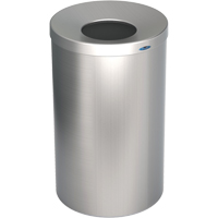 R&eacute;cipient &agrave; d&eacute;chets pour halls, Acier inoxydable, 33 gal. US Air Extreme Inc.