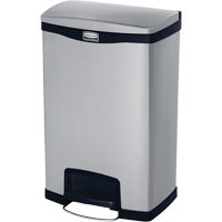Slim Jim&reg; Waste Container, Stainless Steel, 13 US gal. Capacity Air Extreme Inc.