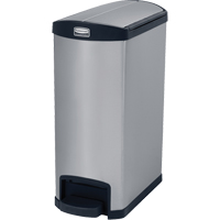 Slim Jim&reg; Waste Container, Stainless Steel, 13 US gal. Capacity Air Extreme Inc.
