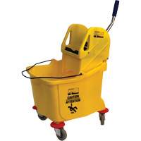 Seau et essoreuse pour vadrouille, Pression vers le bas, 9,5 gal. US (38 pintes), Jaune Air Extreme Inc.