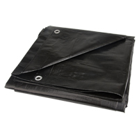 Tarp, Light Industrial Duty, Black, 6' x 8' x 8 mils Air Extreme Inc.