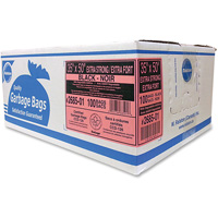 Industrial Garbage Bags, X-Strong, 50" W x 35" L, 1.17 mils, Black Air Extreme Inc.