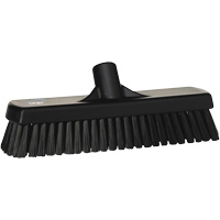 Deck & Wall Scrub Broom, Stiff Bristles, 12", Polyester, Black Air Extreme Inc.