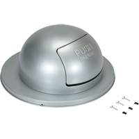 Couvercle pour baril &agrave; d&eacute;chets, Couvercle bomb&eacute;, M&eacute;tal, Convient aux contenants 23-1/2" dia. Air Extreme Inc.