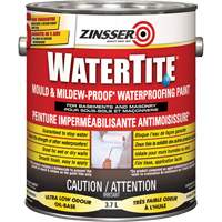 Watertite&reg; Mold & Mildew-Proof Waterproofing Paint, White, Eggshell, 3.78 L, Gallon Air Extreme Inc.