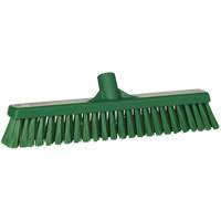 Combo Bristle Push Broom Head, Coarse/Fine Bristles, 16-1/2", Polyester, Green Air Extreme Inc.