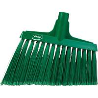 Angled Broom Head, Split Bristles, 11-1/2", Polyester, Green Air Extreme Inc.
