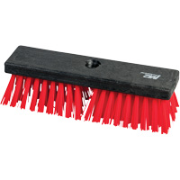 Brush with Threaded Hole, 10" L, Synthetic Bristles, Red Air Extreme Inc.