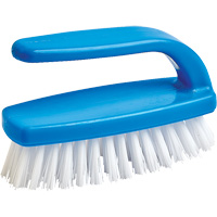 Brosse pour le nettoyage des ongles, 4" l, Soies Synth&eacute;tique, Bleu/Blanc Air Extreme Inc.
