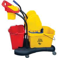 Chariot &agrave; vadrouille multifonction, Pression vers le bas, 9,5 gal. US (38 pintes), Jaune Air Extreme Inc.