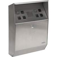 Smoking Receptacle, Wall-Mount, Stainless Steel, 1.6 Litres Capacity, 13-4/5" Height Air Extreme Inc.