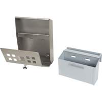 Smoking Receptacle, Wall-Mount, Stainless Steel, 1.6 Litres Capacity, 13-4/5" Height Air Extreme Inc.