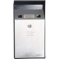 Smoking Receptacle, Wall-Mount, Stainless Steel, 1 Litre Capacity, 11-4/5" Height Air Extreme Inc.