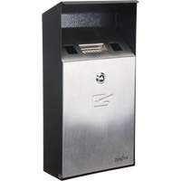 Smoking Receptacle, Wall-Mount, Stainless Steel, 1 Litre Capacity, 11-4/5" Height Air Extreme Inc.
