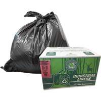 EcoLogo&reg; Garbage Bags, X-Strong, 48" W x 60" L, Clear, 246.05 L (65 Gal.) Capacity Air Extreme Inc.