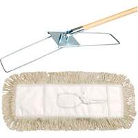 Break-Ezy Dust Mop System, Tie-On Style, Cotton, 48" L x 3-1/2" W Air Extreme Inc.