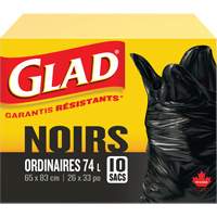 Sacs &agrave; ordures 74 L, R&eacute;gulier, 26" la x 33" lo, Noir Air Extreme Inc.