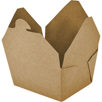 Kraft Take Out Food Containers, Corrugated, Rectangular Air Extreme Inc.