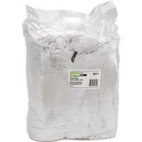 Recycled Material Wiping Rags, Cotton, White, 25 lbs. Air Extreme Inc.