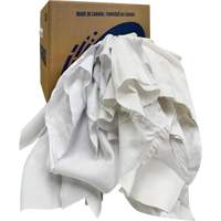 Recycled Wiping Rags, Cotton, White, 10 lbs. Air Extreme Inc.