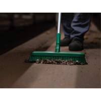 Push Broom Head, Fine/Stiff Bristles, 16-1/2", Polyester/Polypropylene, Green Air Extreme Inc.