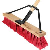 Push Broom with Braced Handle, 18", Medium, PVC Bristles Air Extreme Inc.
