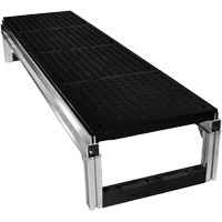 FOUNDATION Smooth Modular Aluminum Work Platform Kit, 18" W x 72" D, 400 lbs. Capacity, All-Welded Air Extreme Inc.