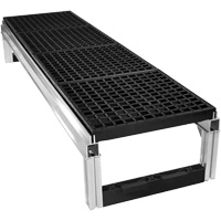 FOUNDATION Open Drainage Modular Aluminum Work Platform Kit, 18" W x 72" D, 400 lbs. Capacity, All-Welded Air Extreme Inc.