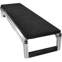 FOUNDATION Diamond-Plate Traction Modular Aluminum Work Platform Kit, 18" W x 72" D, 400 lbs. Capacity, All-Welded Air Extreme Inc.