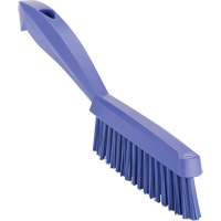 Narrow Hand Brush with Short Handle, Extra Stiff Bristles, 11-4/5" Long, Purple Air Extreme Inc.