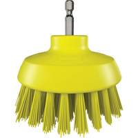 HyDrive Round Drill Brush, Extra Stiff Bristles, 3-1/10" Long, Yellow Air Extreme Inc.