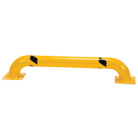 Garde-corps &agrave; profil bas pour rayonnages, 4' la x 0,75' h, Jaune Air Extreme Inc.